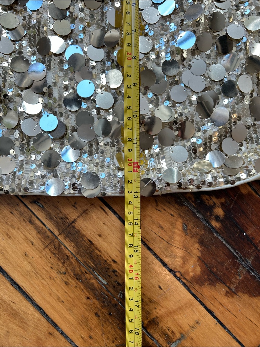 Gold Sequin Mini Skirt - Women's Party Skirt - Picture 4 of 7